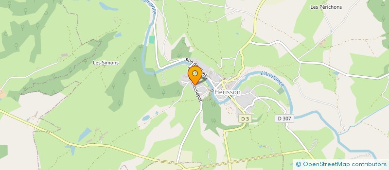 localisation de l'entreprise LA BELLE MEUNIERE à HERISSON