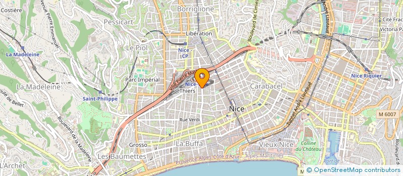 localisation de l'entreprise LA BELLE MEUNIERE à NICE