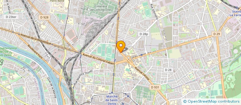 localisation de l'entreprise LA BELLE MOISSON à SAINT-DENIS