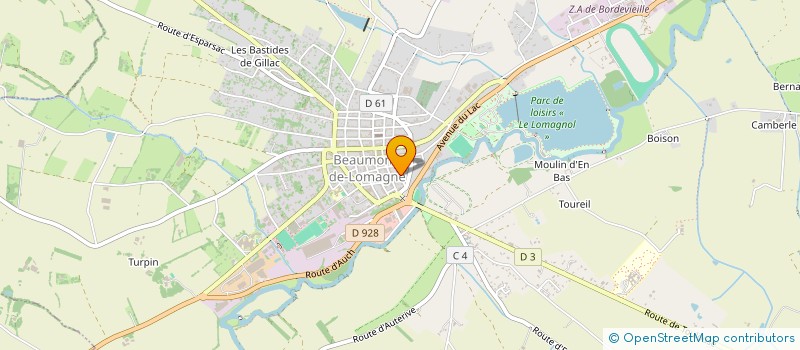 localisation de l'entreprise LA BELLE MONTOISE  BEAUMONT-DE-LOMAGNE