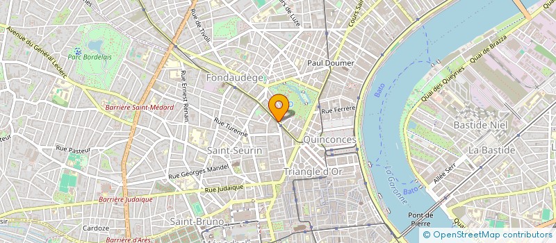 localisation de l'entreprise LA BELLE NINE à BORDEAUX