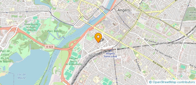 localisation de l'entreprise LA BELLE NUIT à ANGERS