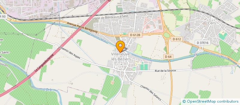 localisation de l'entreprise LA BELLE OCCITANE à VILLENEUVE-LES-BEZIERS