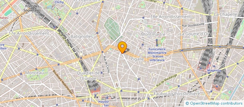 localisation de l'entreprise LA BELLE ONDINE à PARIS