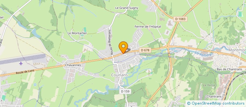 localisation de l'entreprise LA BELLE PIERRE  COURLANS