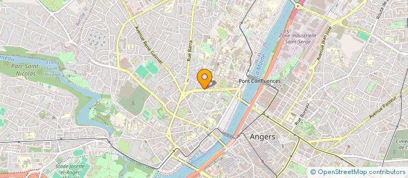 localisation de l'entreprise LA BELLE PLOMBERIE ANGEVINE à ANGERS