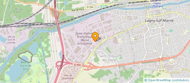 localisation de l'entreprise LA BELLE PROVENCALE  LAGNY-SUR-MARNE