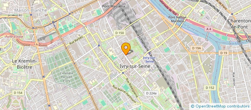 localisation de l'entreprise LA BELLE ROSE  IVRY-SUR-SEINE