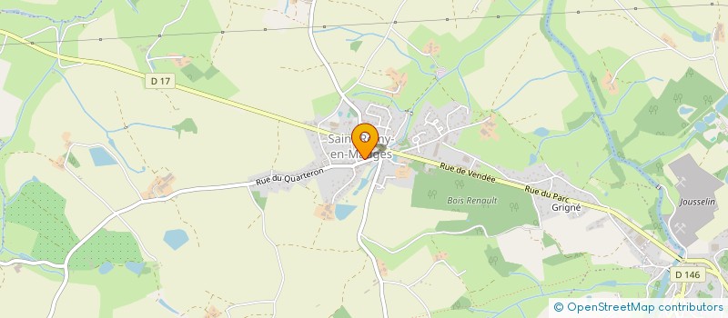 localisation de l'entreprise LA BELLE ROUGE à MONTREVAULT-SUR-EVRE