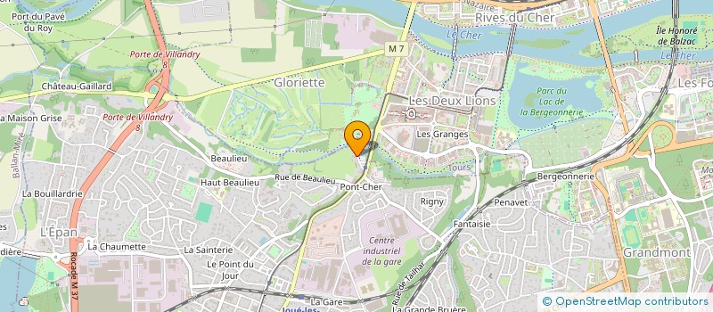 localisation de l'entreprise LA BELLE ROUGE  JOUE-LES-TOURS