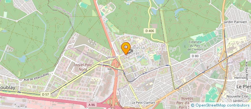 localisation de l'entreprise LA BELLE ROUGE à MEUDON