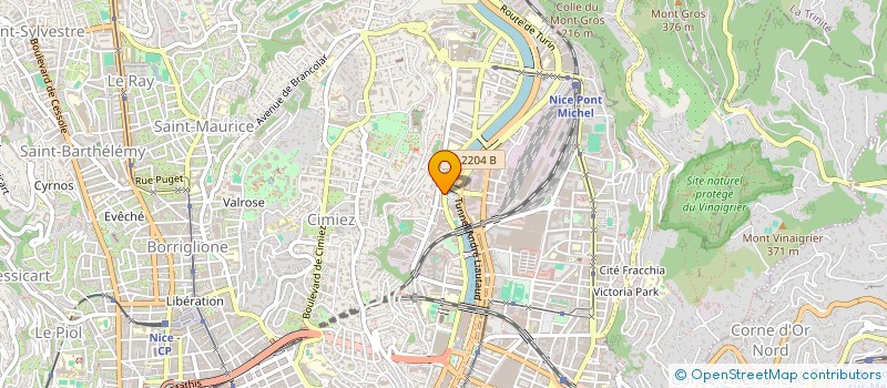 localisation de l'entreprise LA BELLE ROUGE à NICE