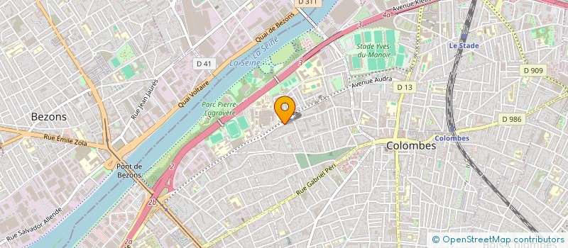 localisation de l'entreprise LA BELLE RUCHE à COLOMBES