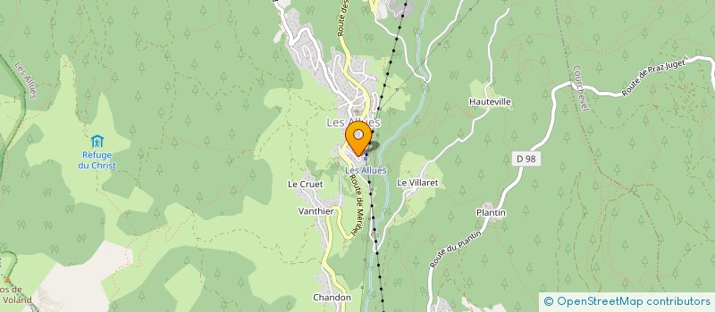 localisation de l'entreprise LA BELLE SAVOIE  LES ALLUES