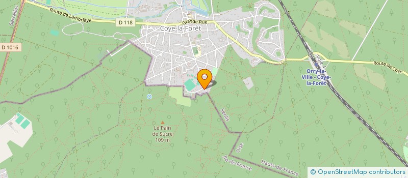 localisation de l'entreprise LA BELLE SEMEUSE  COYE-LA-FORET