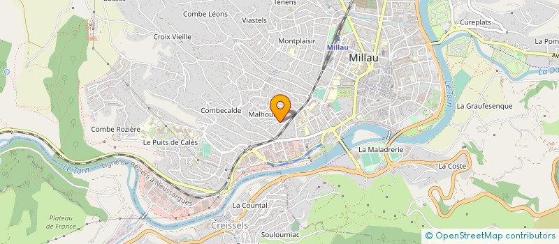 localisation de l'entreprise LA BELLE SOLIDAIRE à MILLAU