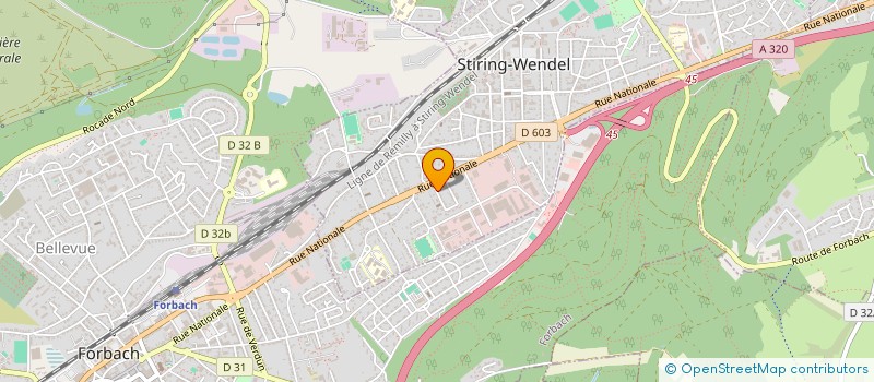 localisation de l'entreprise LA BELLE SOURCE  STIRING-WENDEL