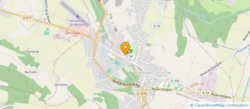 localisation de l'entreprise LA BELLE TERRE  MORESTEL