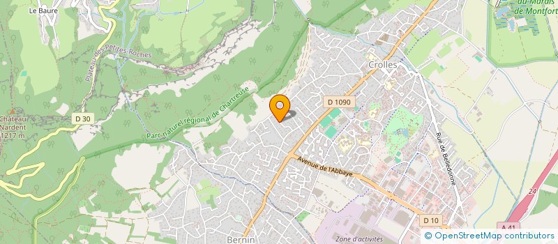 localisation de l'entreprise LA BELLE TORTUE  CROLLES