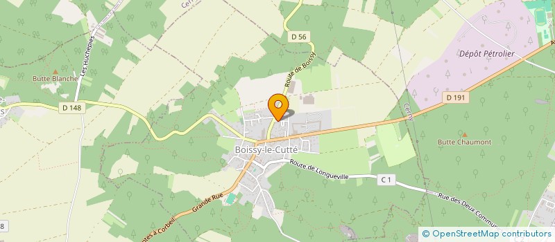 localisation de l'entreprise LA BELLE UNION LUDIQUE ET D'ENTRAIDE  BOISSY-LE-CUTTE