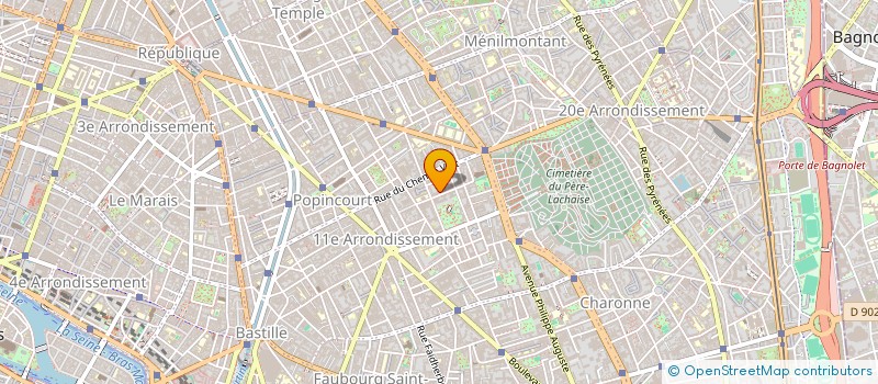 localisation de l'entreprise LA BELLE USINE  PARIS