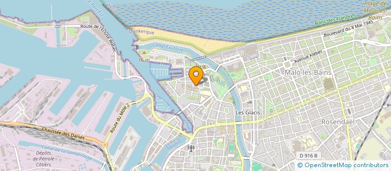 localisation de l'entreprise LA BELLE VAGUE à DUNKERQUE