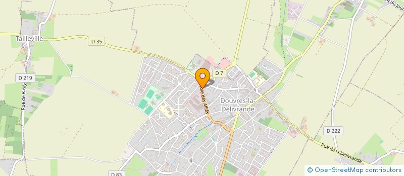 localisation de l'entreprise LA BELLE VALLEE  DOUVRES-LA-DELIVRANDE