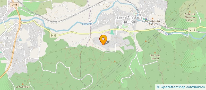 localisation de l'entreprise LA BELLE VERTE 2015  SAINTE-ANASTASIE-SUR-ISSOLE