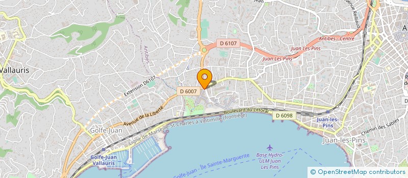 localisation de l'entreprise LA BELLE VERTE à ANTIBES