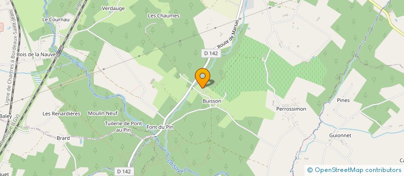 localisation de l'entreprise LA BELLE VERTE  LARUSCADE