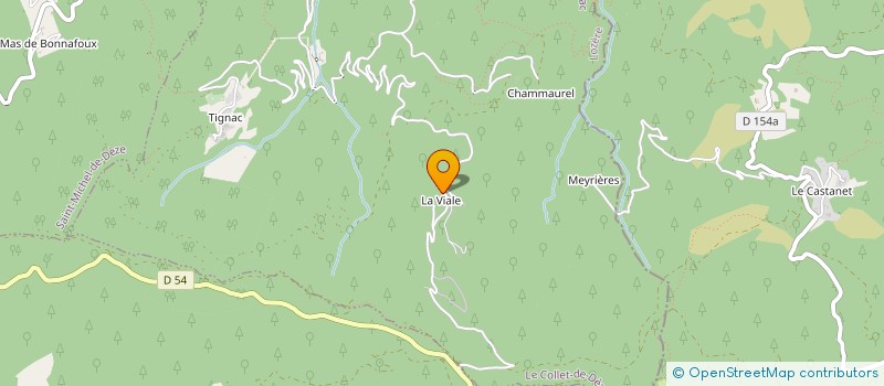 localisation de l'entreprise LA BELLE VERTE  LE COLLET-DE-DEZE