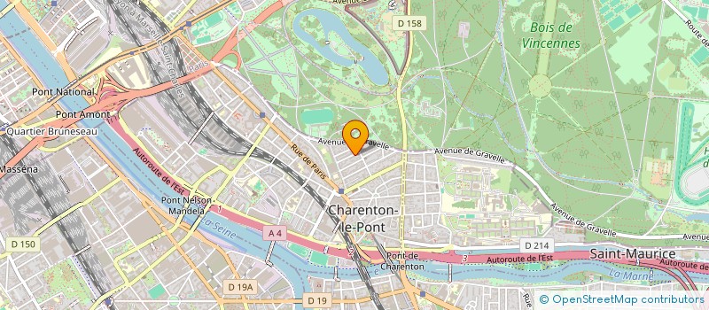 localisation de l'entreprise LA BELLE VIE à CHARENTON-LE-PONT
