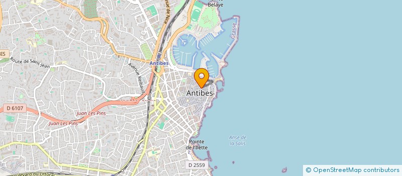 localisation de l'entreprise LA BELLE VIE à ANTIBES