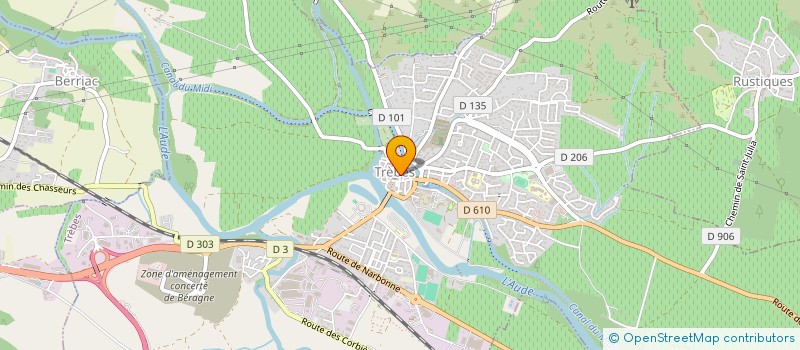 localisation de l'entreprise LA BELLE VIE  TREBES