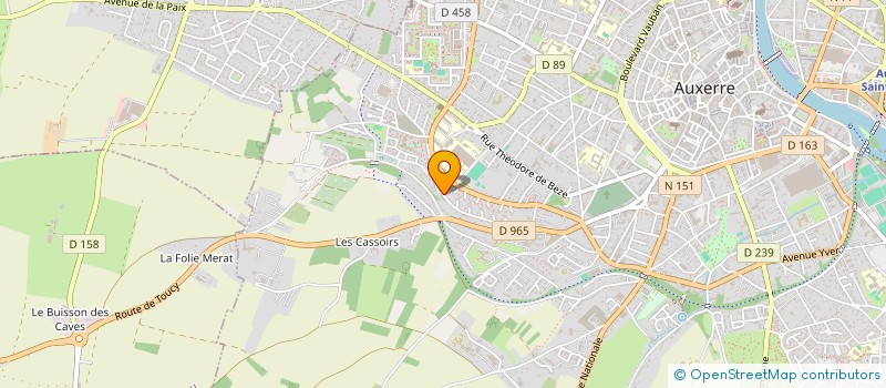 localisation de l'entreprise LA BELLE VIE à AUXERRE
