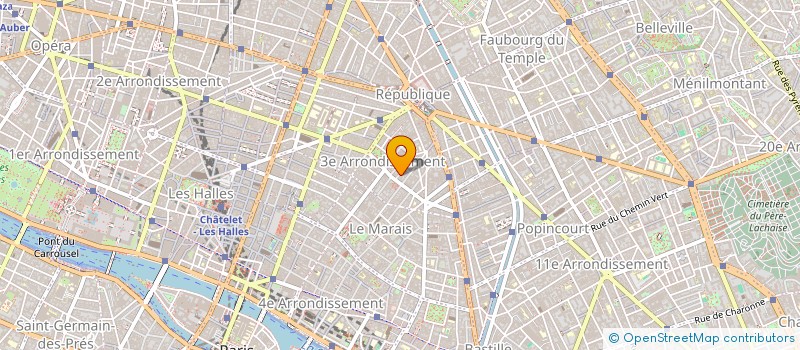 localisation de l'entreprise LA BELLE VIE  PARIS