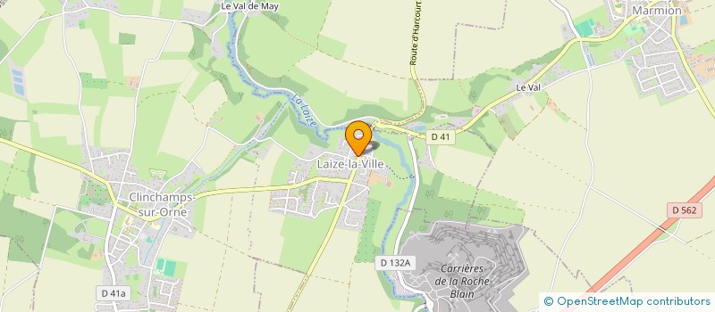 localisation de l'entreprise LA BELLE VIE  LAIZE-CLINCHAMPS