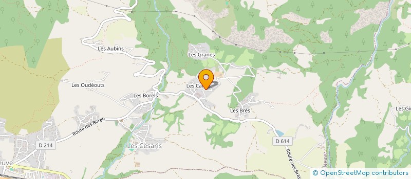 localisation de l'entreprise LA BELLE VIE  LA BATIE-NEUVE