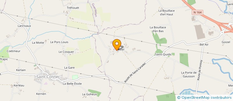 localisation de l'entreprise LA BELLE VIE  SAINT-CARADEC