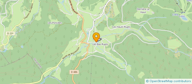 localisation de l'entreprise LA BELLE VOSGIENNE  GERARDMER