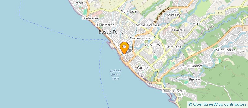 localisation de l'entreprise LA BELLE VUE  BASSE-TERRE