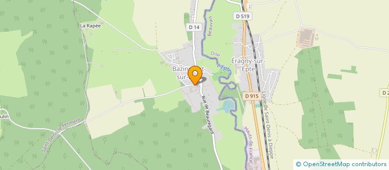 localisation de l'entreprise LA BELLE VUE  SAINT-DENIS-LE-FERMENT