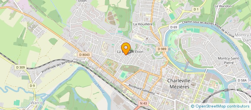 localisation de l'entreprise LA BELLE VUE DU NORD à CHARLEVILLE-MEZIERES