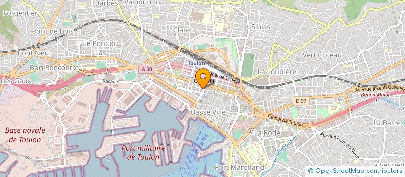 localisation de l'entreprise LA BELLENERGIE  TOULON