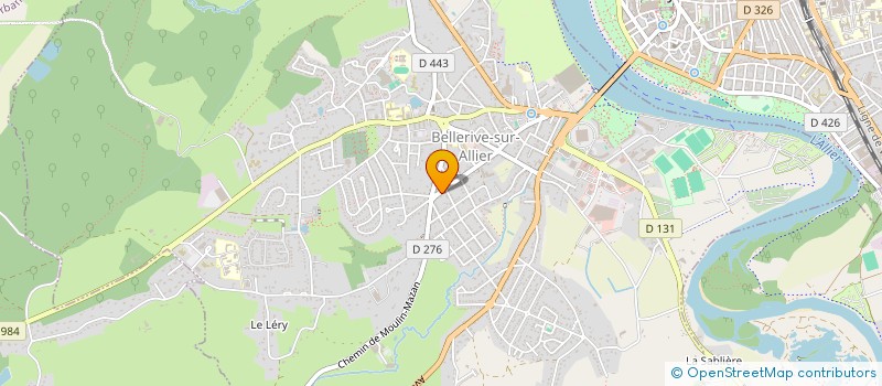 localisation de l'entreprise LA BELLERIVOISE  BELLERIVE-SUR-ALLIER