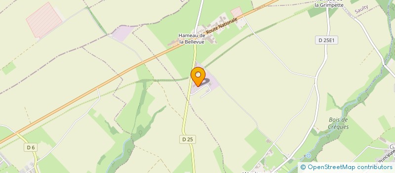 localisation de l'entreprise LA BELLEVUE  WARLINCOURT-LES-PAS