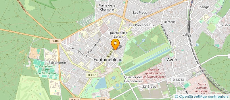 localisation de l'entreprise LA BELLIFONCIERE à FONTAINEBLEAU