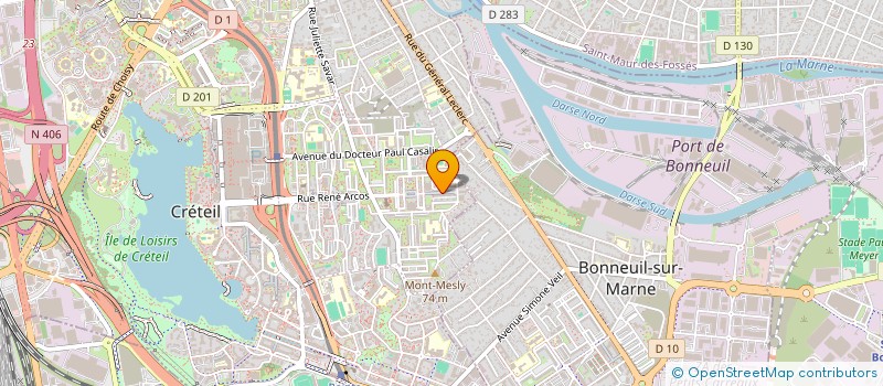 localisation de l'entreprise LA BELLOISE à CRETEIL