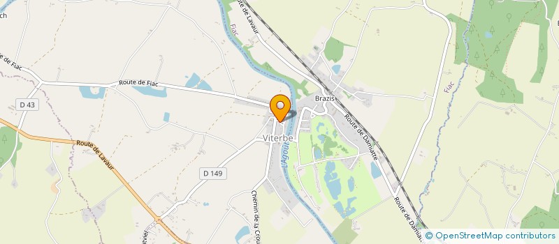 localisation de l'entreprise LA BELLUGA (SECTION LOCALE DE L'INSTITUT D'ESTUDIS OCCITAN DE VITERBA)  VITERBE