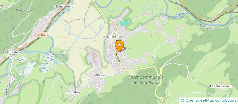 localisation de l'entreprise LA BELMONTOISE  MONTLEBON